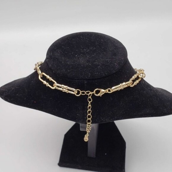 Authentic Louis Vuitton Lock and Key Gold Color with Gold Plated Chain Necklace - Picture 7 of 11